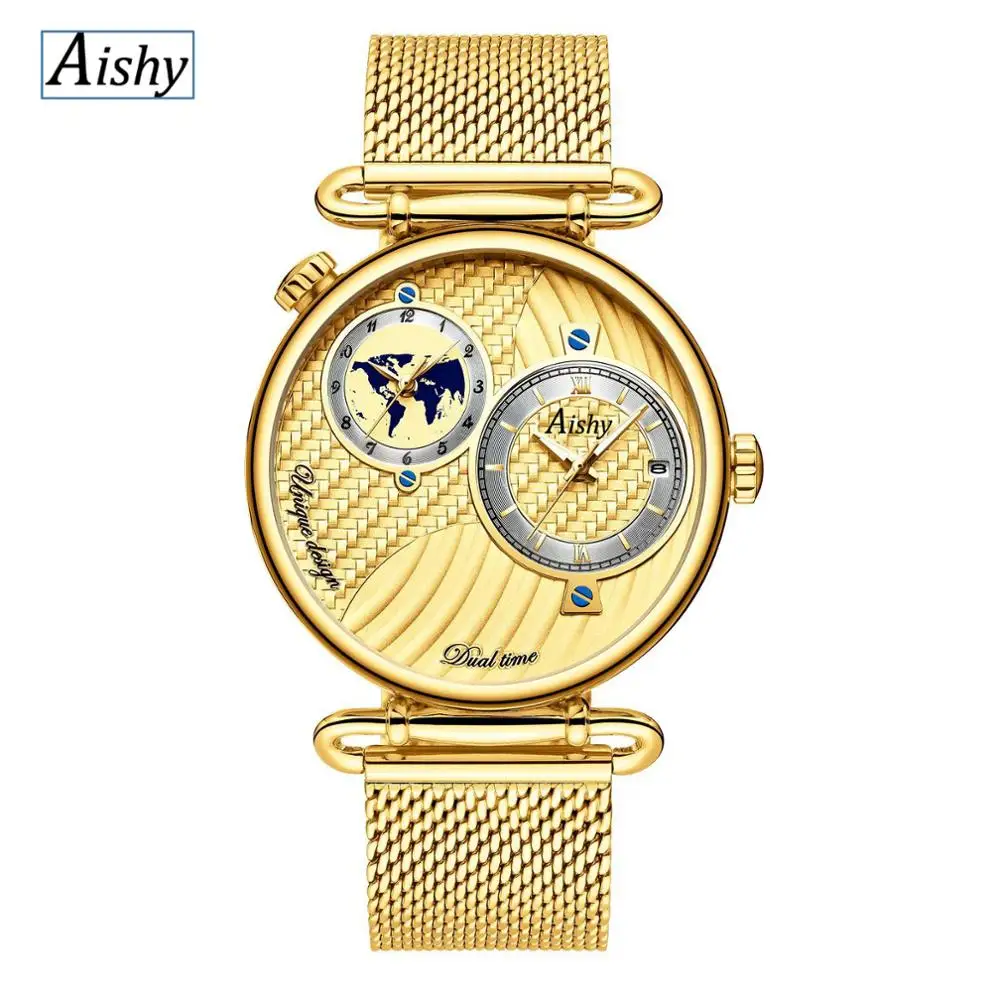 （flash sale）Watch  Men Luxury  Brand  Top  Sport  Watch   two Date watch  Quartz    Men Wristwatch  часы мужские   reloj hombre