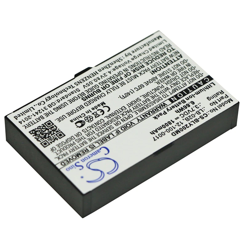 cameron sino 1800mah battery for BIOLICHT AnyYiew A2 BOLATE AnyYiew A2 BIOLICHT 12-100-0017 LB-02B BOLATE 12-100-0017 LB-02B