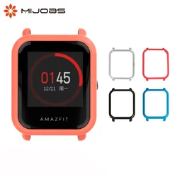 Case Cover for Amazfit Bip Band Bracelet Smart Watch Accessories Frame PC Protector Silicone Wrist Strap for Amazfit Bip