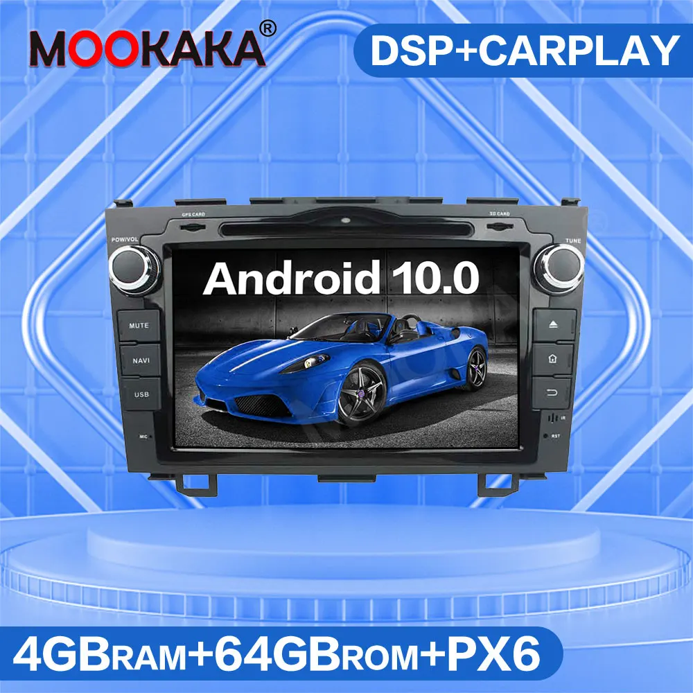 4G SIM LTE Android 10.0 4+64GB Car GPS Navigation DVD Player For Honda CRV CR-V 2006-2011 Auto Radio Multimedia Player Head Unit