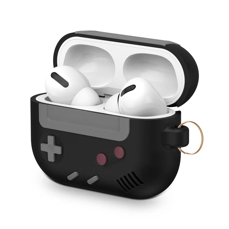 Di modo Classico Retrò Console di Gioco Senza Fili di Bluetooth del Trasduttore Auricolare per il Caso di Airpods 1 2 pro Carino 3D gameboy Del Silicone Cuffia Della Copertura