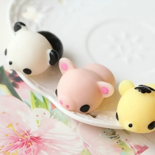 Mini Mochi Squishies Squishy Kawaii Stress Reliever Toys Cat Panda Unicorn Party Favours Gifts for Kids Boys Girls