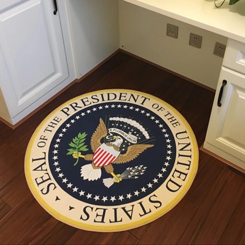 American Eagle Round Carpets in the Bedroom Children Room\'s Rugs for Living Room Chair Mat Floor Thermal Mats For Kids Doormat