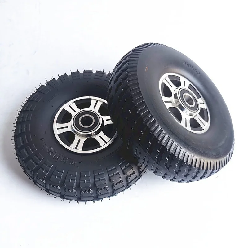 10 Inch Electric Car Tire 3.00-4 Wheelbarrow  4./3.50-4 Lawn Mower Thickened  260x85 Solid  and   Wheel Hub