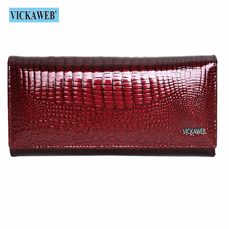 Free Gift Genuine Leather Women\'s Wallets Long Ladies Double Zipper Wallet Clutch Money Bag Design Purse Fashion Purses VK-AE501