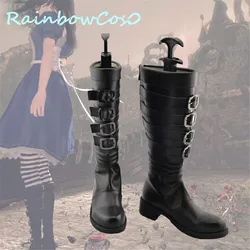 Alice: Madness Returns Alice Cosplay Shoes Boots Halloween RainbowCos0