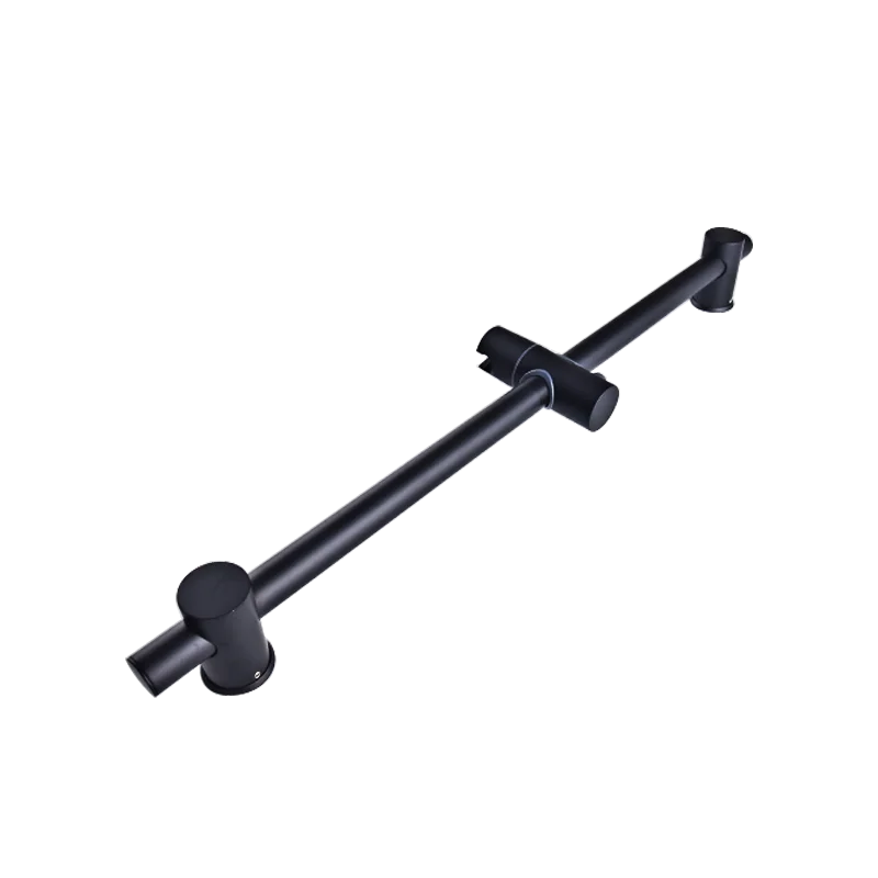 Shower Slide Bar Shower Rod Lifter Pipe Wall Mounted Rotatable Shower Bar Adjustable Sliding Rail Set Lifting Rod