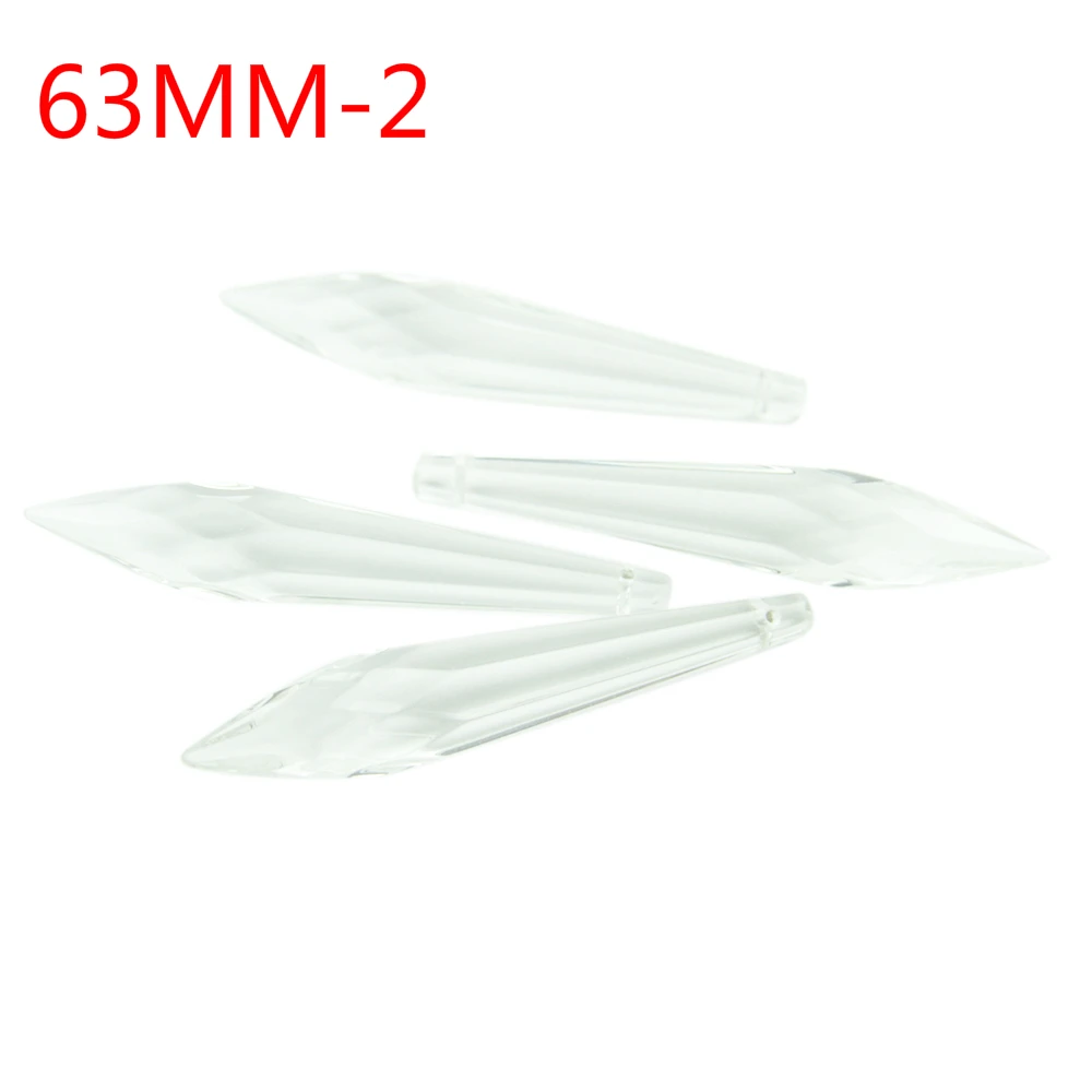 Clear Icicle Crystal Prisms 38mm-100mm Crystal U-drop Prism Chandelier Glass Crystals Pendants Hanging for Chandelier Suspension