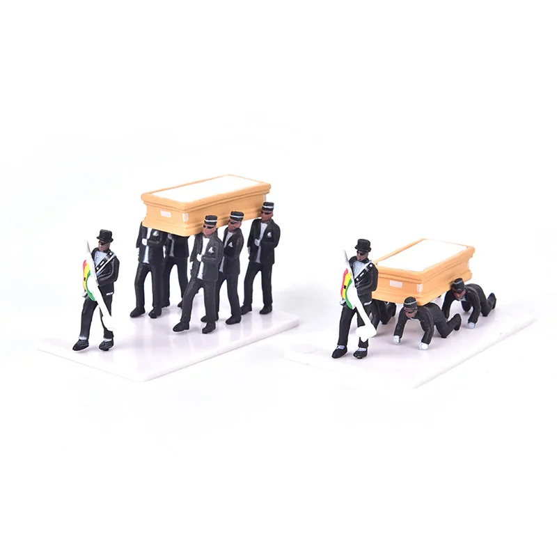 Cosplay Ghana Dancing Pallbearers Coffin Dance Figure Action Funeral Dancing Team Display Funny Accessories