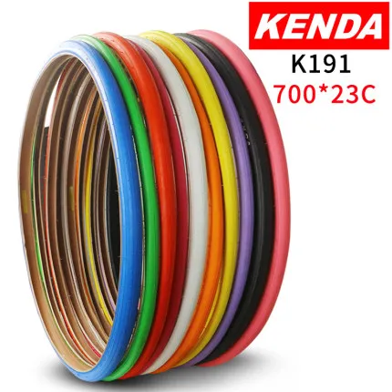 700C*23C Road Bike Stab Proof Bicycle Tires Colorful Fixed Gear Tyre 30TPI 8 Color Bicycle Accessories Commuter Bike