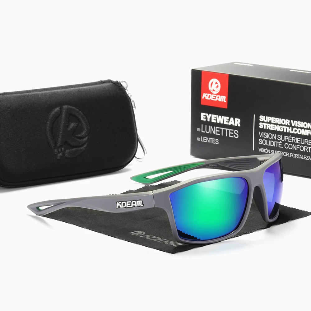 Kdeam New Fishing Polarizing Sunglasses Super Light Sports Polarized Goggles for Men Women Driving Eyeweargifts UV400 Sunglasses