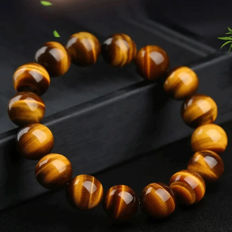 Pixiu Feng Shui Gift 7A 5A Natural Yellow Tiger Eye crystal Bracelet for man and women Handmade good Lucky Amulet Jewellery