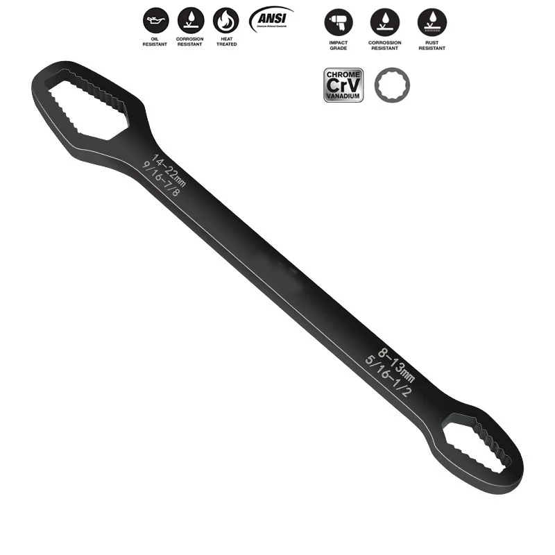 Multifunctional Torx Wrench Multi-purpose Double Ended Wrench Glasses Wrench Self-tightening Universal Wrench Tool Shaped Board