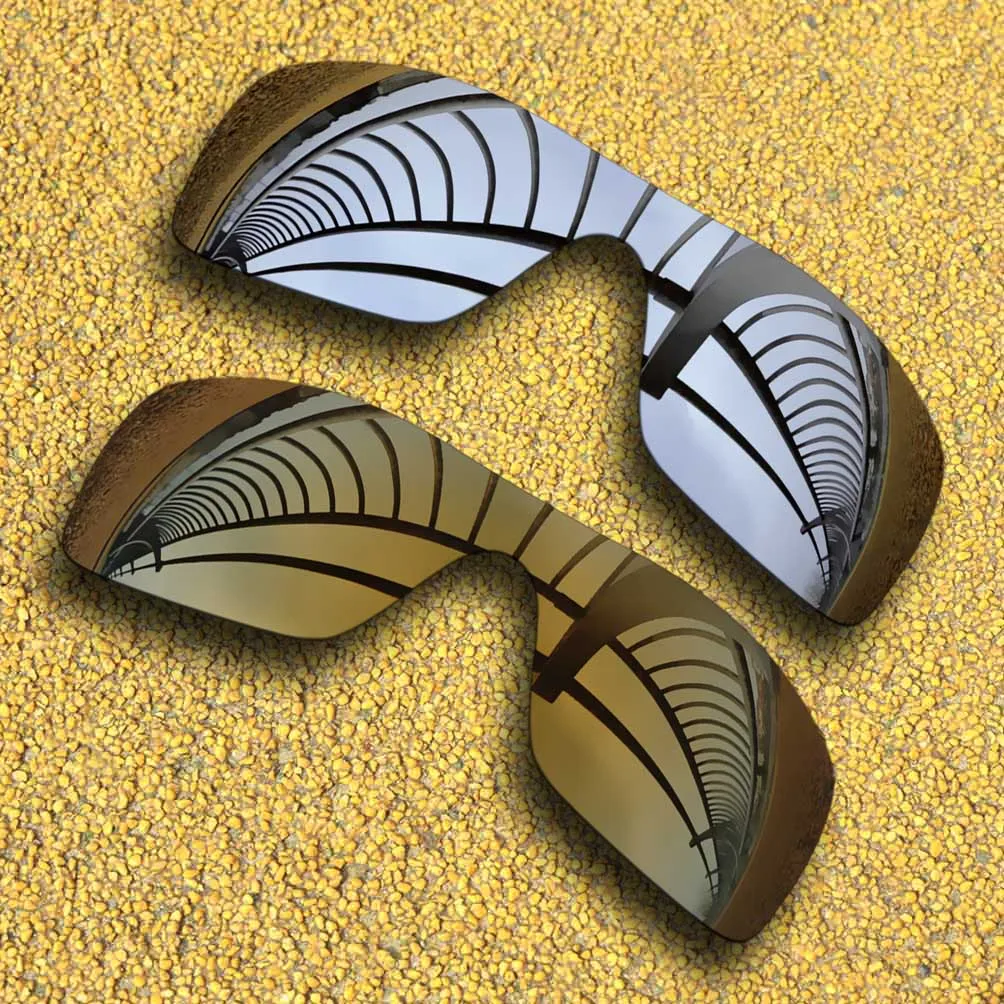 

Silver Mirrored&Bronze Gold Mirrored Polarized Replacement Lenses for-Batwolf Frame 100% UVA & UVB Anti-Scratch Anti-Reflective