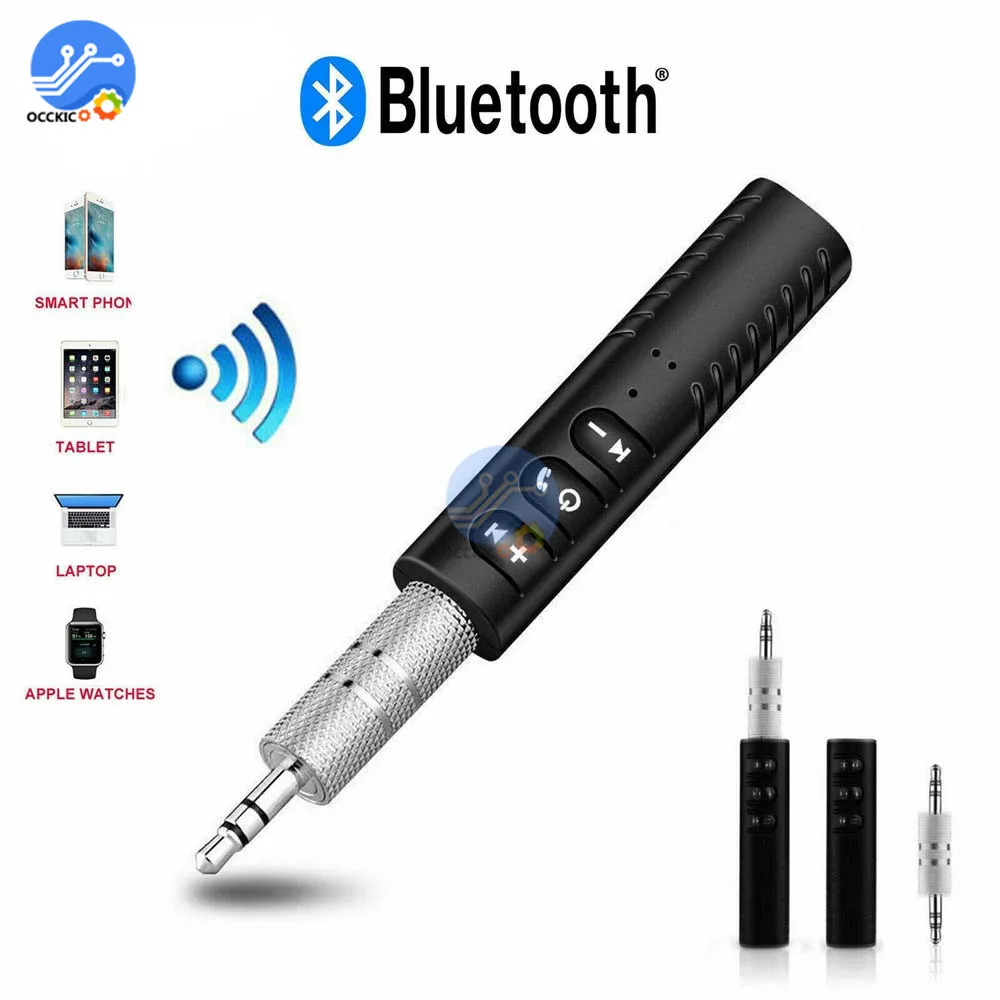 3.5mm Wireless Bluetooth Audio Receiver Handsfree Car Kit 3.5mm Jack Aux Music MP3 Audio Adapter for Speaker Headphone