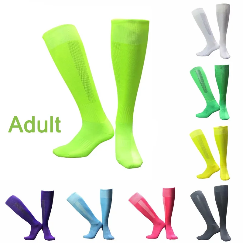 Men Sports Socks Adult Knee Legging Stockings Soccer Baseball Football Over Knee Ankle Childs Socks 1 pair Hot Sale Dropshipping