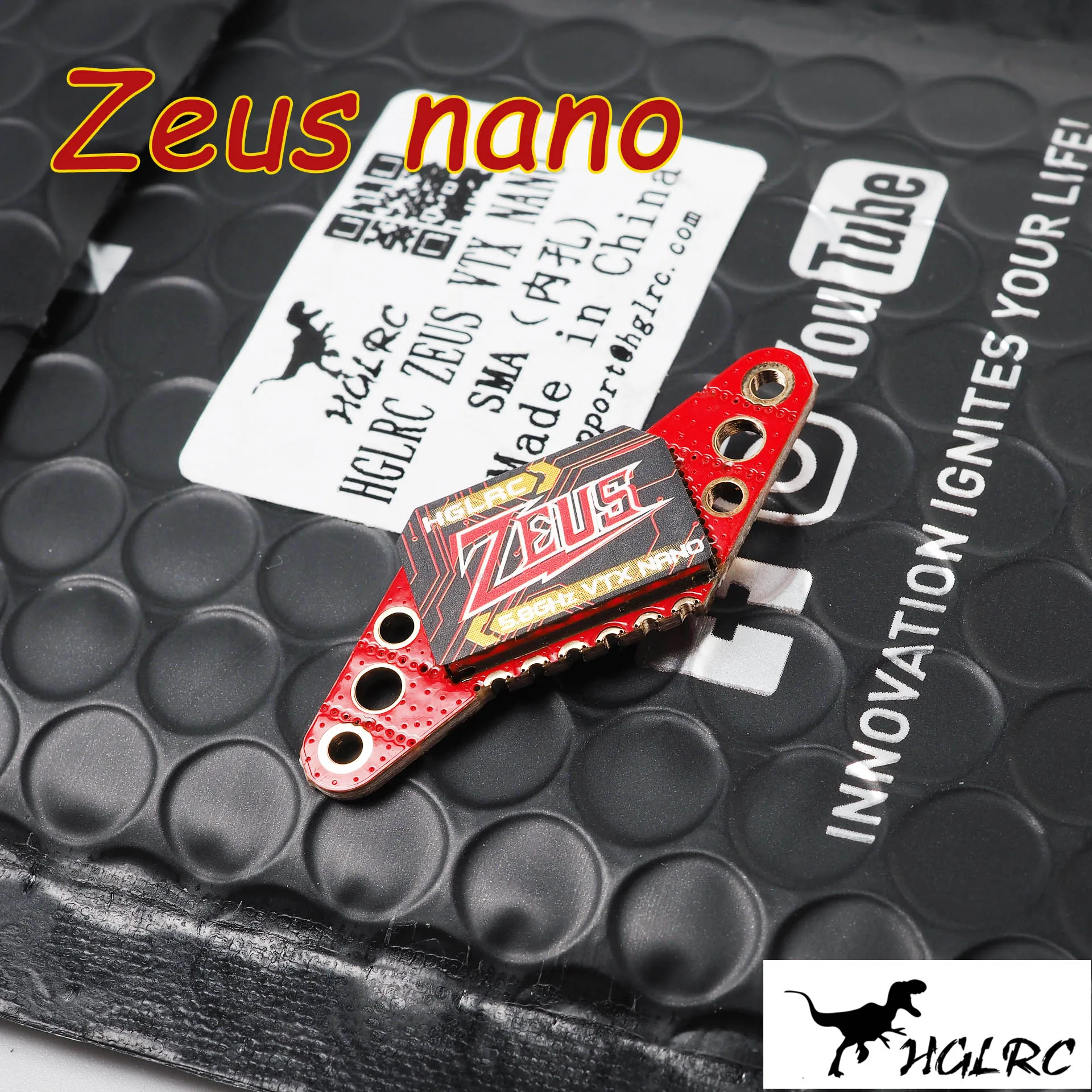 HGLRC ZEUS Nano VTX 16mm/20mm/25.5mm Hole Transmitter  2.4g 40CH 350mW Built-in Microphone 2.4g for FPV Racing Freestyle Drones