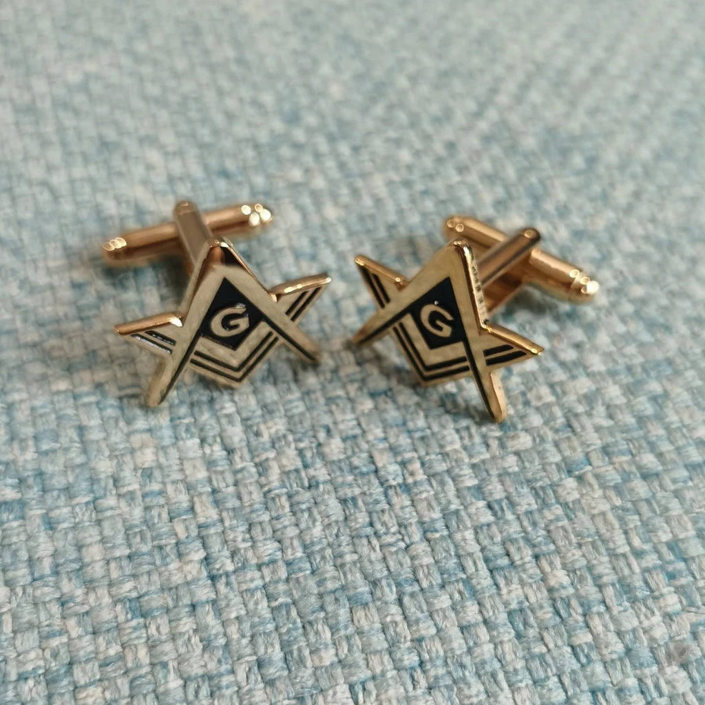 Wholesale 100 Pairs Freemasonry enamel cuff links masonry Masonic fashion cufflinks