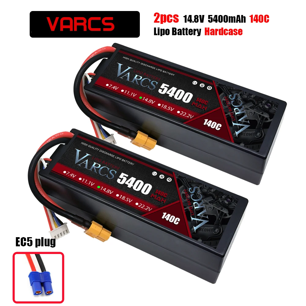 Varcs 4S Lipo Batterij 130c 140c 8000Mah 8400Mah 7500Mah 6300Mah 5400Mah Xt60 Ec5 Trx T/Deans Xt150 Plug Voor Rc 1/8 Buggy Auto