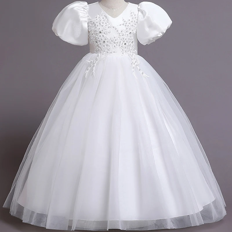 Girls Dress kids Embroidery Elegant Pageant Party Princess Dress for Girls clothes christmas costumes for children Toddler girls