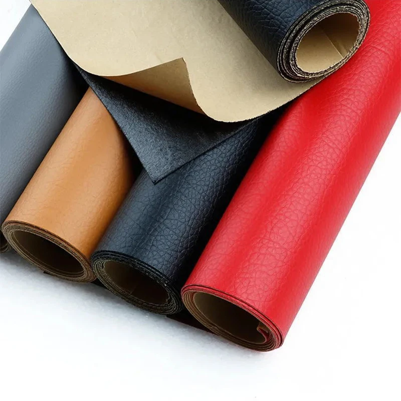 50x135cm Artificial PU Leather Self Adhesive Simulation Skin for Furniture Sewing Bag Sofa Car DIY Material Leather Chair Fabric