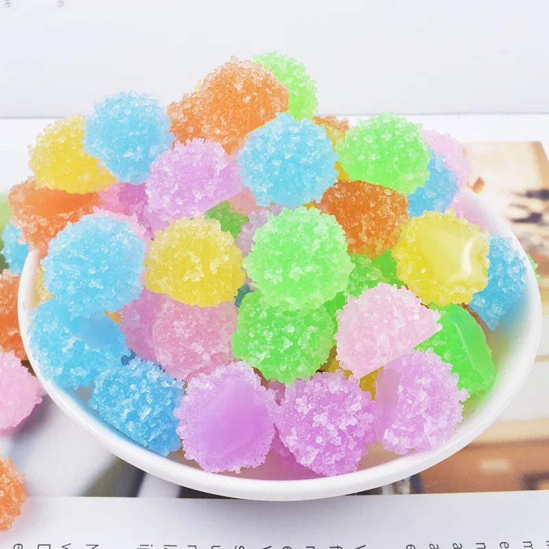 10pcs Candy Round Decor For Slime Charms Sprinkles Polymer Filler Addition Slime Accessories Toys Model Clay Kit For Children