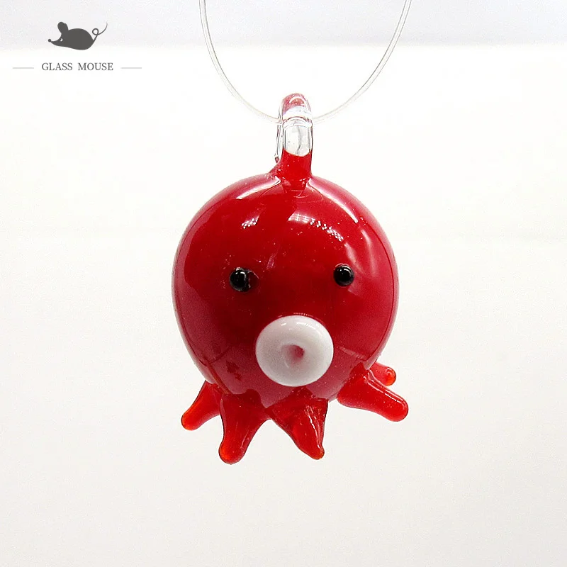 Custom Jade Color Handmade Murano Glass Goldfish Ornament Pendant Home Aquarium Fish Tank Christmas Decor Mini Animal Figurine