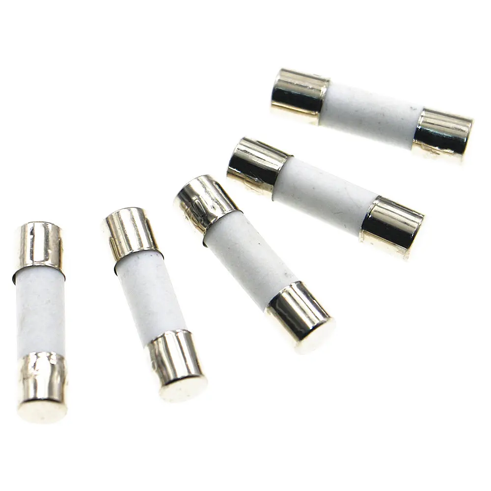 50pcs/box 10 Kinds Fast Ceramic Fuses Kit 250V 5mm x 20mm 0.25A 0.5A 1A 2A 3A 5A 8A 10A 15A 20 AMP Fuse Tube Assortment