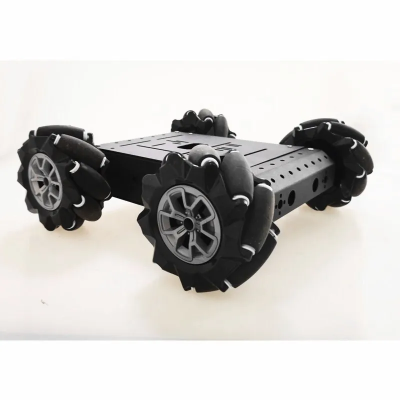 96 ミリメートルメカナムホイール車のシャーシキット 4WD RC 金属ロボットモデルシャーシアルミ合金 ROS ロボット DIY キット AGV シャーシドリフト