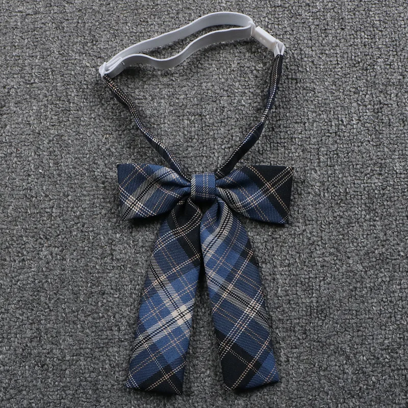 New 2020 Jk Uniform Lattice Bowtie Cute Japanese/korean School Uniform Accessories Bow Tie Design Knot Cravat Necktie Adjustable