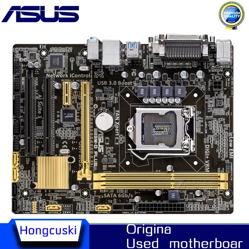 

Used LGA 1150 For Intel B85 motherboard For ASUS B85M-D PLUS Socket LGA1150 DDR3 SATA3 USB3.0 SATA3 Desktop motherboard