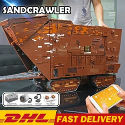 MOULD KING Building Blocks Toys The Cavegod UCS Sandcrawler Model Sets Assemble Bricks Kids Educational DIY Toys Christmas Gifts