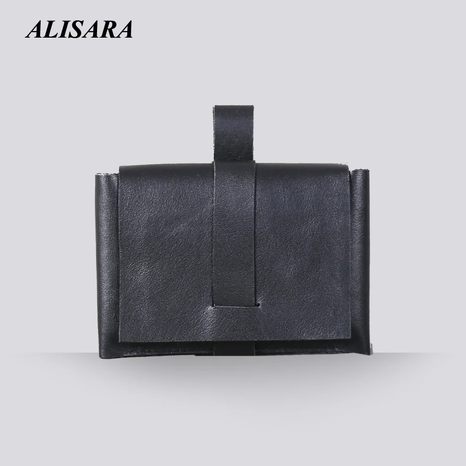 Credit Card Wallet First Layer Cow Leather High Quality Men's Small Purse Women Casual Money Pouch Business Card Bag