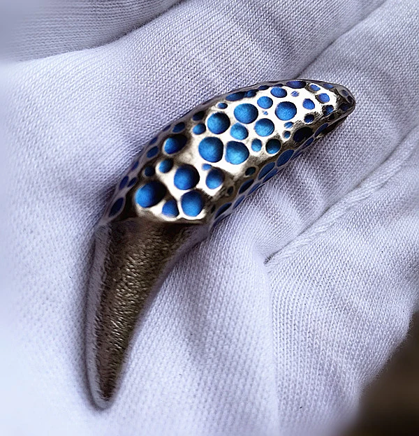 Pingente de Dentes de Lobo de Moda de Titânio Puro Mackwalker