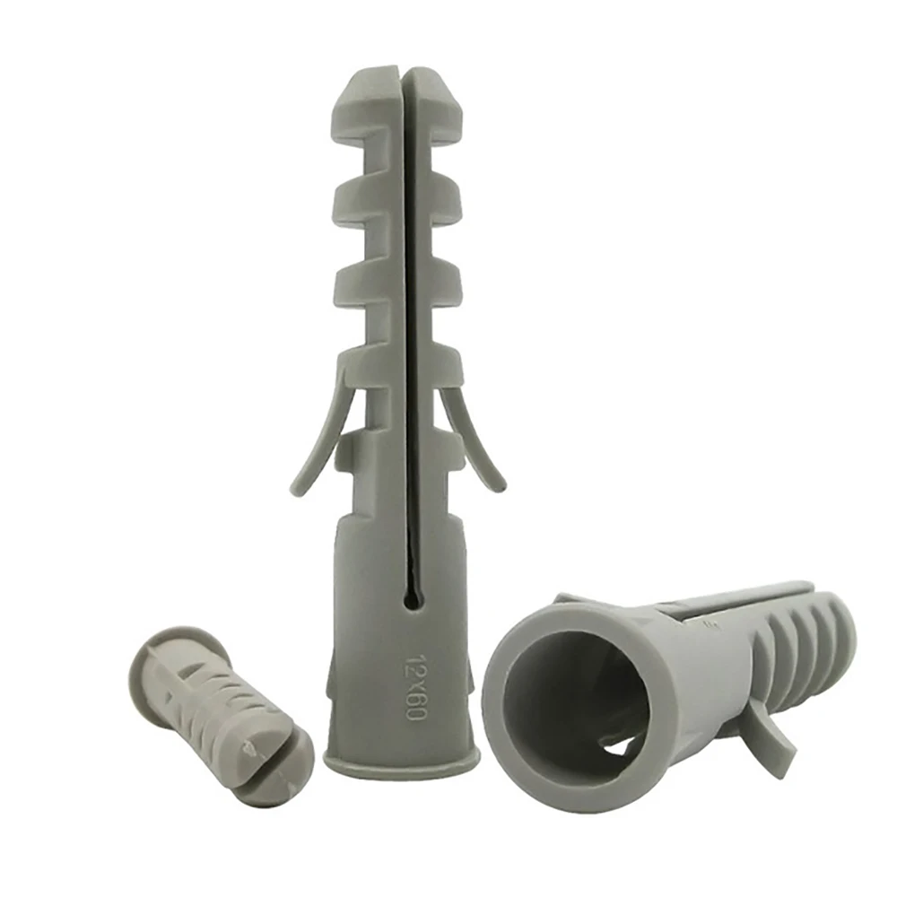 M4 M5 M6 M8 M10 M12 M14 Wall Plastic Wall Anchor Bolts Expansion Pipe Column Concrete Wall Plug Frame Fixings Tube Grey