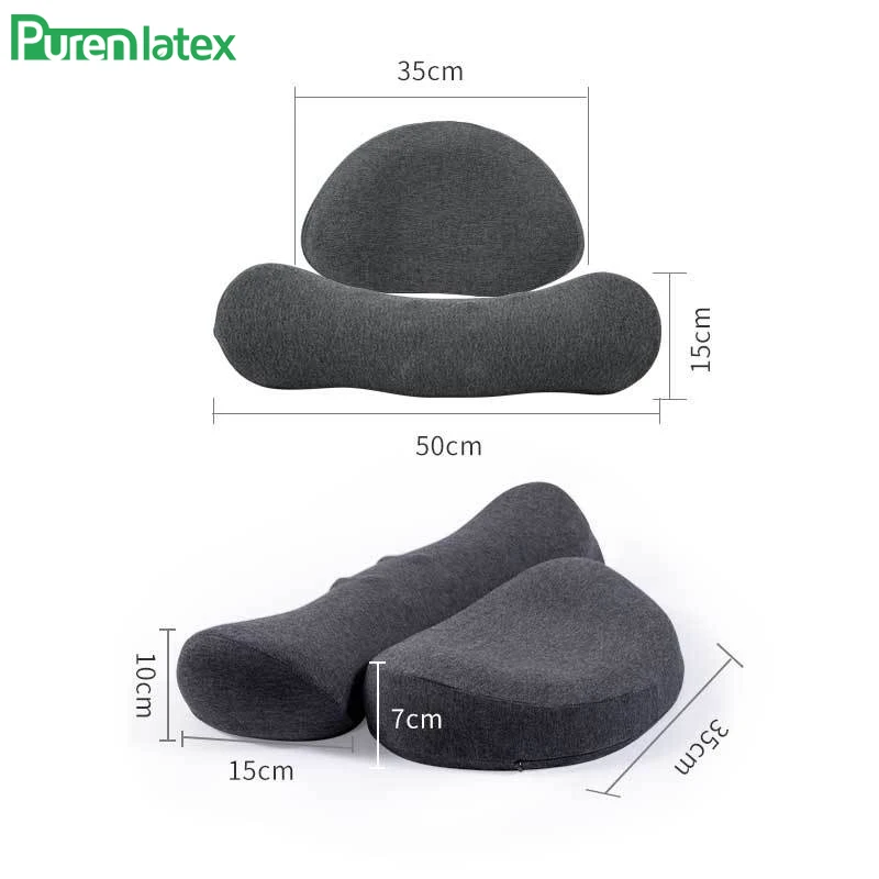 PurenLatex Multifuntional Pillow Memory Foam Orthopedic Neck Pillow for Protect Neck Pillows Spine Knee Cushion Massage Point