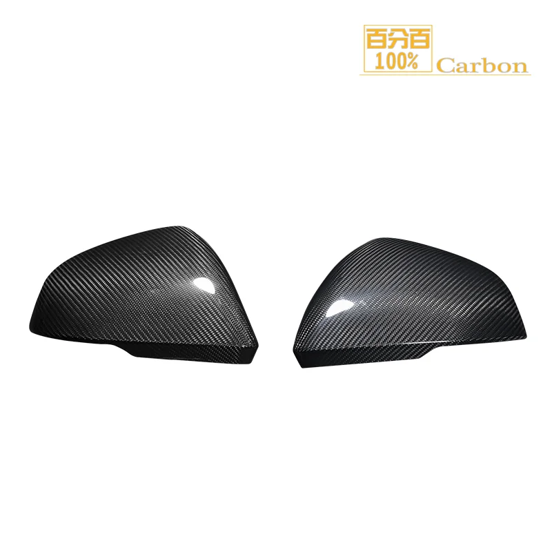 

For Mustang European Model Glossy Carbon Fiber Side Mirror Cover Cap With Turning Light Cutout