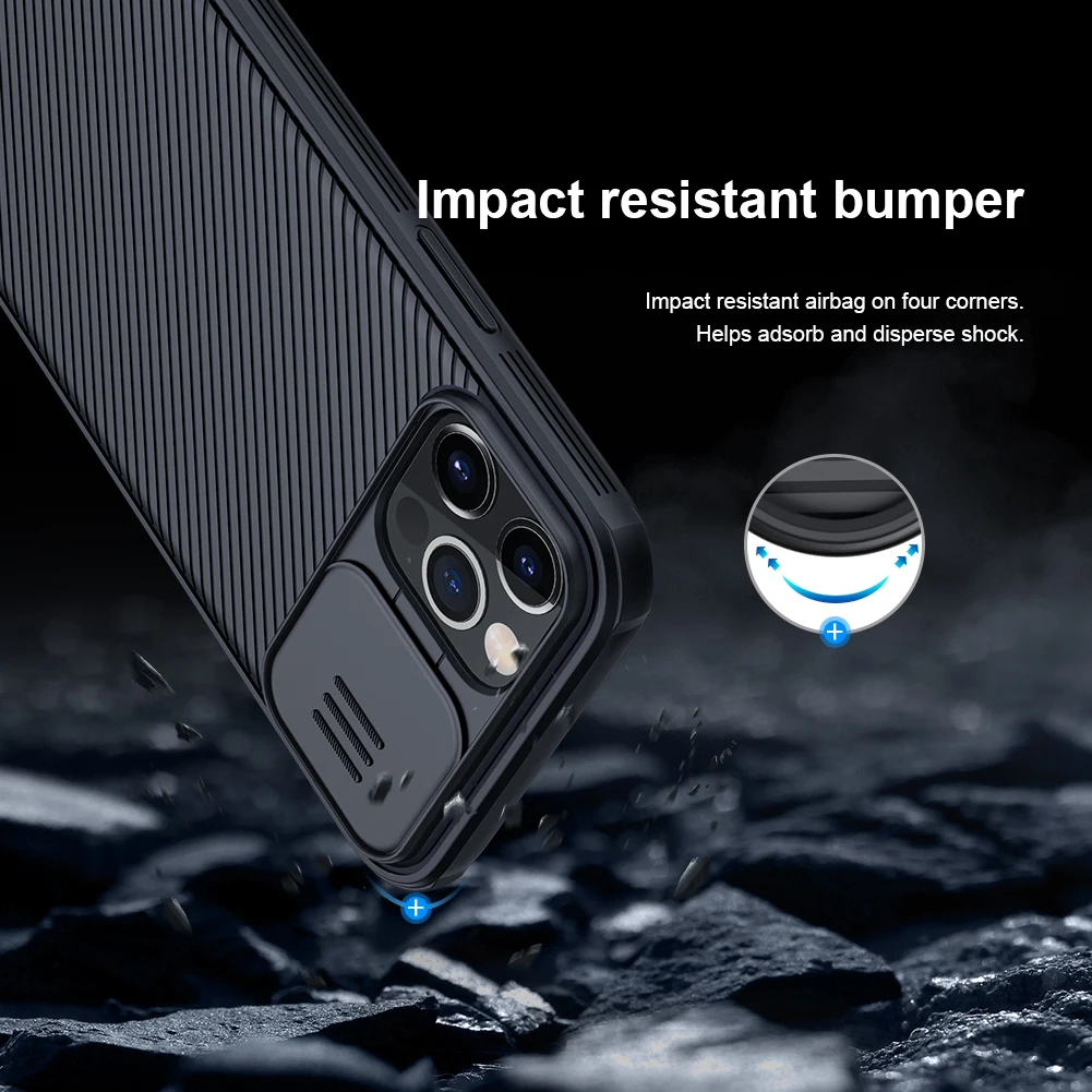 Nillkin For iPhone 12 Pro Max case Magnetic Adapt Magsafe Camshield Protective case Back Cover For iPhone 12 Pro