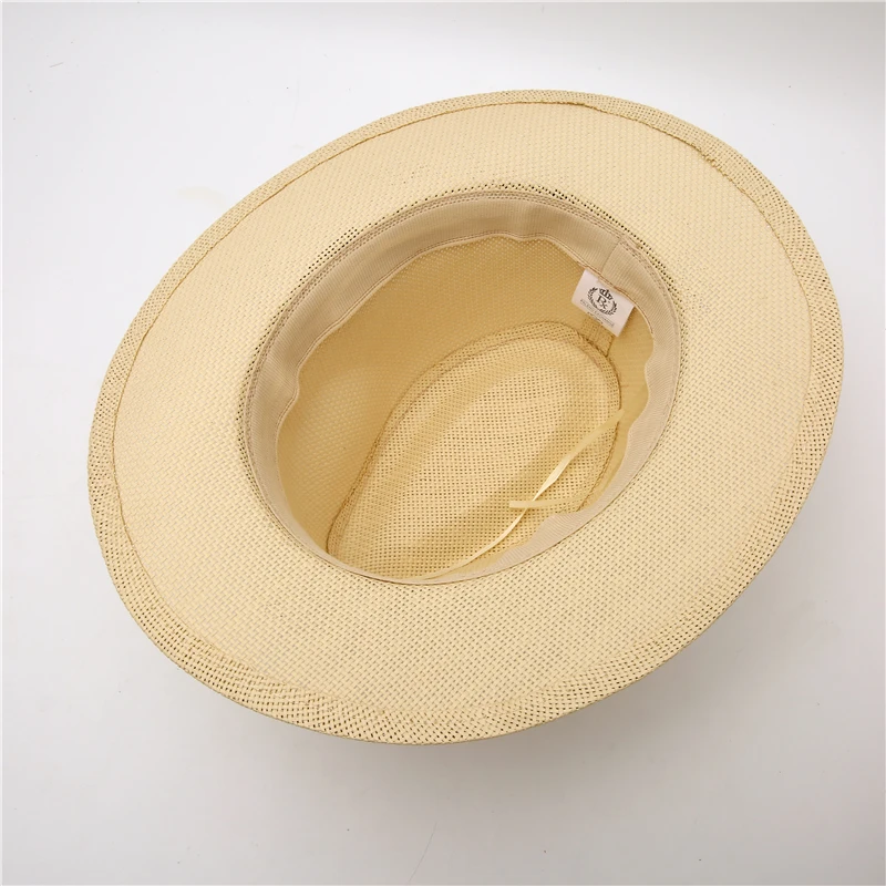 New 2021 Top Quality Women Man Straw Hat Sun Hat Wide Brim Beach Foldable Cap Big Bone Men Plus Size Fedora Hat Sunscreen