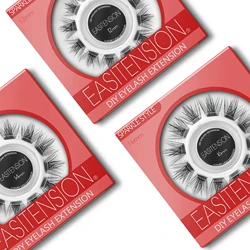 EASITENSION Faux Cils Individuel Bundles Eyelash Extension Professional DIY Lashes Faux Eyelashes Dovetail Cluster Lashes