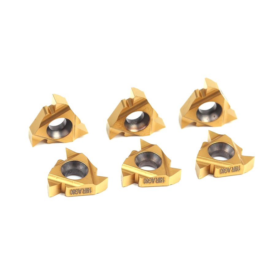 10 قطعة Z16IR AG60 Z16ER AG60 YBG203 موضوع تحول إدراج كربيد آلة خرط تعمل بالتحكم الرقمي بواسطة الحاسوب مقحمة تقطيع التشطيب الخارجية موضوع تحول أداة