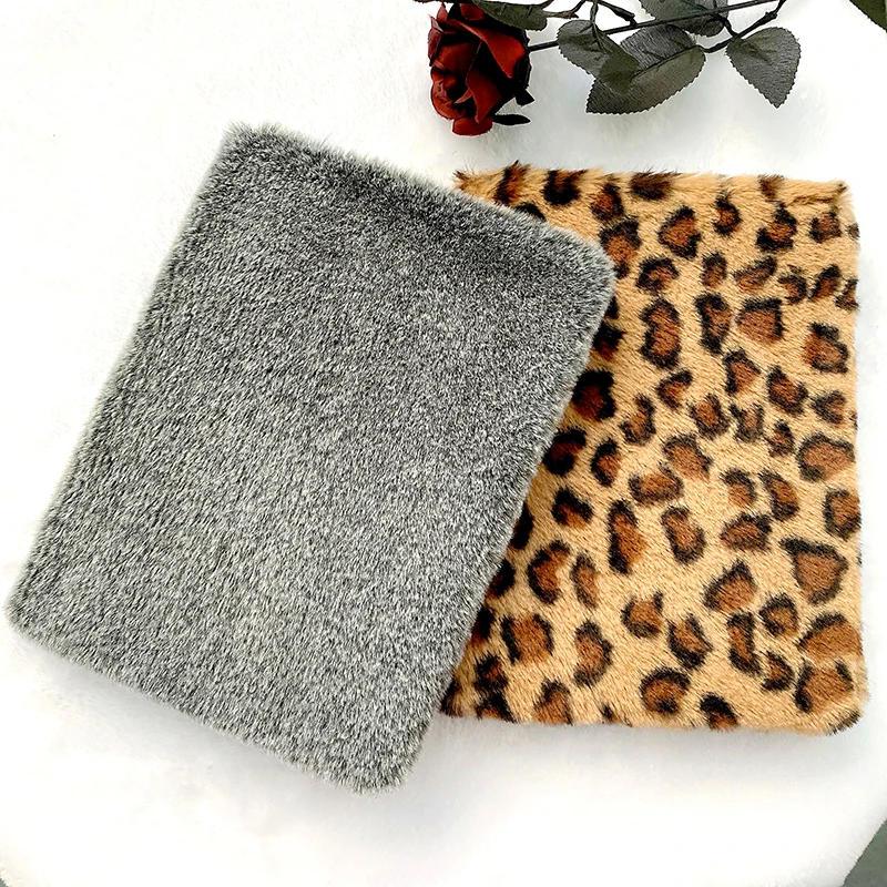 For iPad Pro 13 11 2024 2021 Warm Fluffy Leopard Hair Back Cover For iPad Air 13 11 9.7 5/6th Air 4 2020 2/3 10.5 10.9 Mini 1234