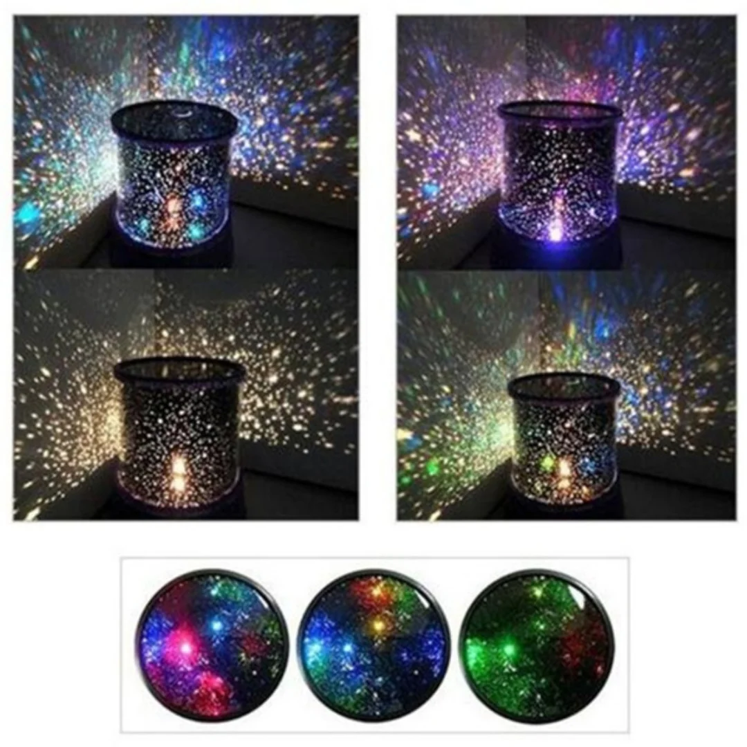 Proyector Maestro de proyección DE ESTRELLAS Sky Night Light, lámparas de espacio estrellado, decoración de habitación de Navidad, regalos para niños