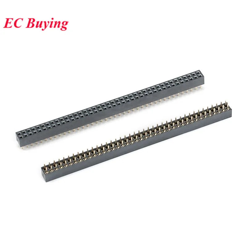 10pcs 2.0mm Single/Double Row Straight Female 2-40P Pin Header Socket Connector 2x2/3/4/5/6/7/8/9/10/12/14/15/20/25Pin SMT SMD