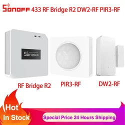 Sonoff 433 RF Bridge R2 DW2-RF PIR3-RF Door and Window Motion Sensor Kit Smart Home Modules Remote Control Via Ewelink APP IFTTT