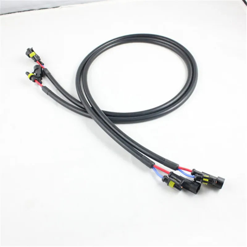 4pcs HID Ballast Extension Cable Cord Connector 100cm hid xenon bulb ballast cable wire relay harness socket adapters holder