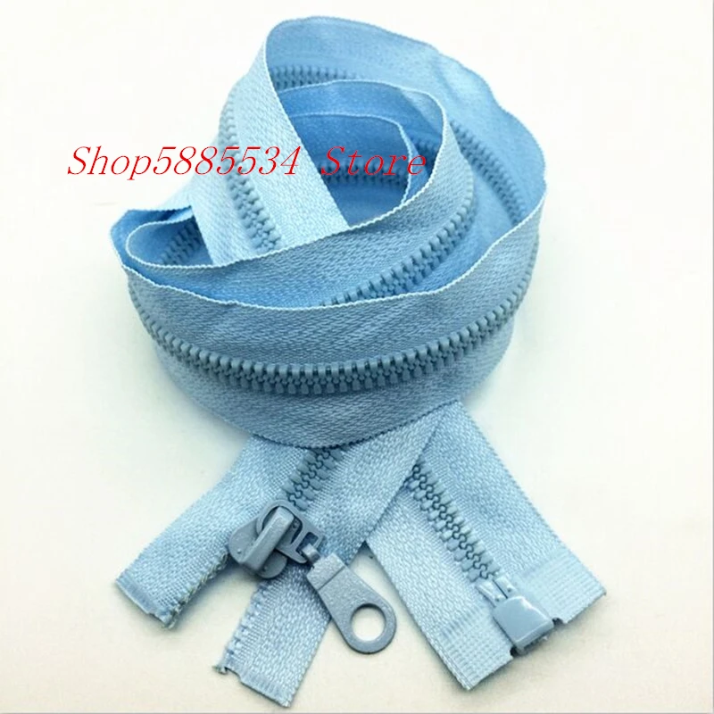 

1/2/5PCS 5#28 Inch (70cm) light blue Separating Jacket Zippers Sewing Zipper Heavy Duty Plastic Zippers Bulk process open-end