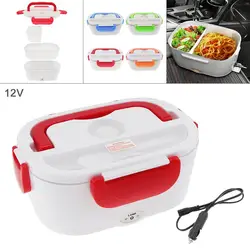 12V 1.5L Split-type Portable Food Warmer Heating Keeping Electric Lunch Box with Spoon / 12V Charging Line for Car