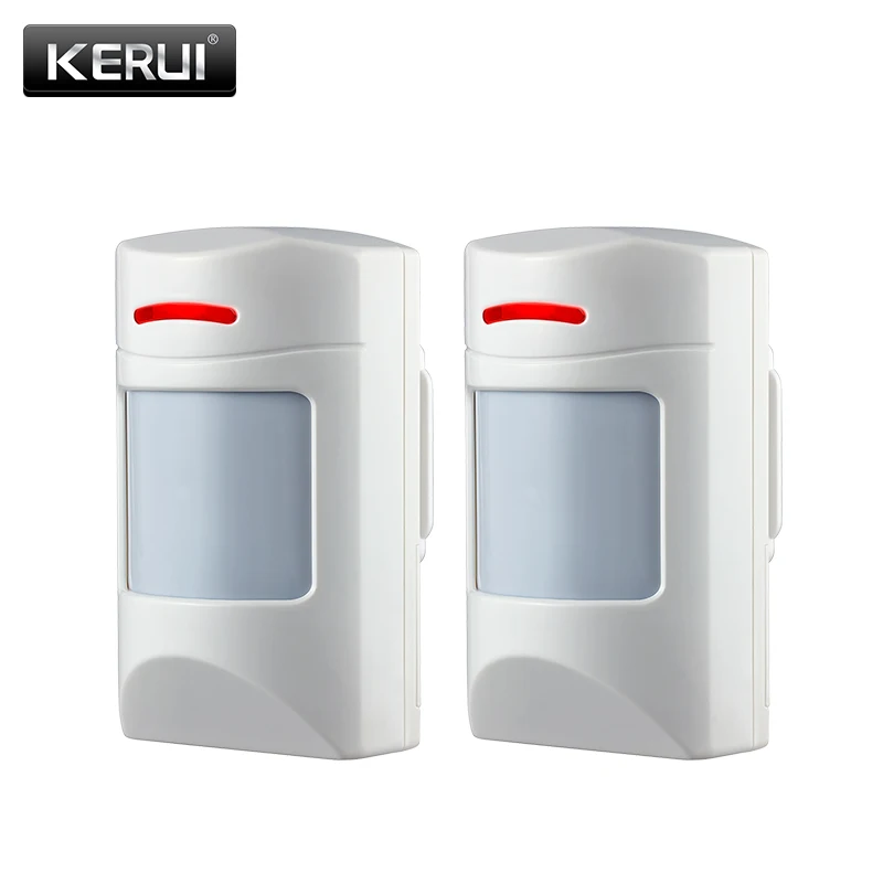 KERUI-Detector de movimiento infrarrojo para GSM PSTN, sistema de alarma Wifi W181 W204, inalámbrico, 433Mhz, 2 piezas