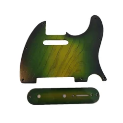 Hand-made brown color Ailanthus wood Guitar Pickguard Set